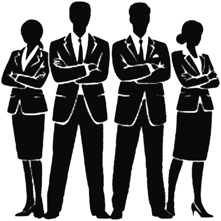 Enovizen business team standing with arms crossed